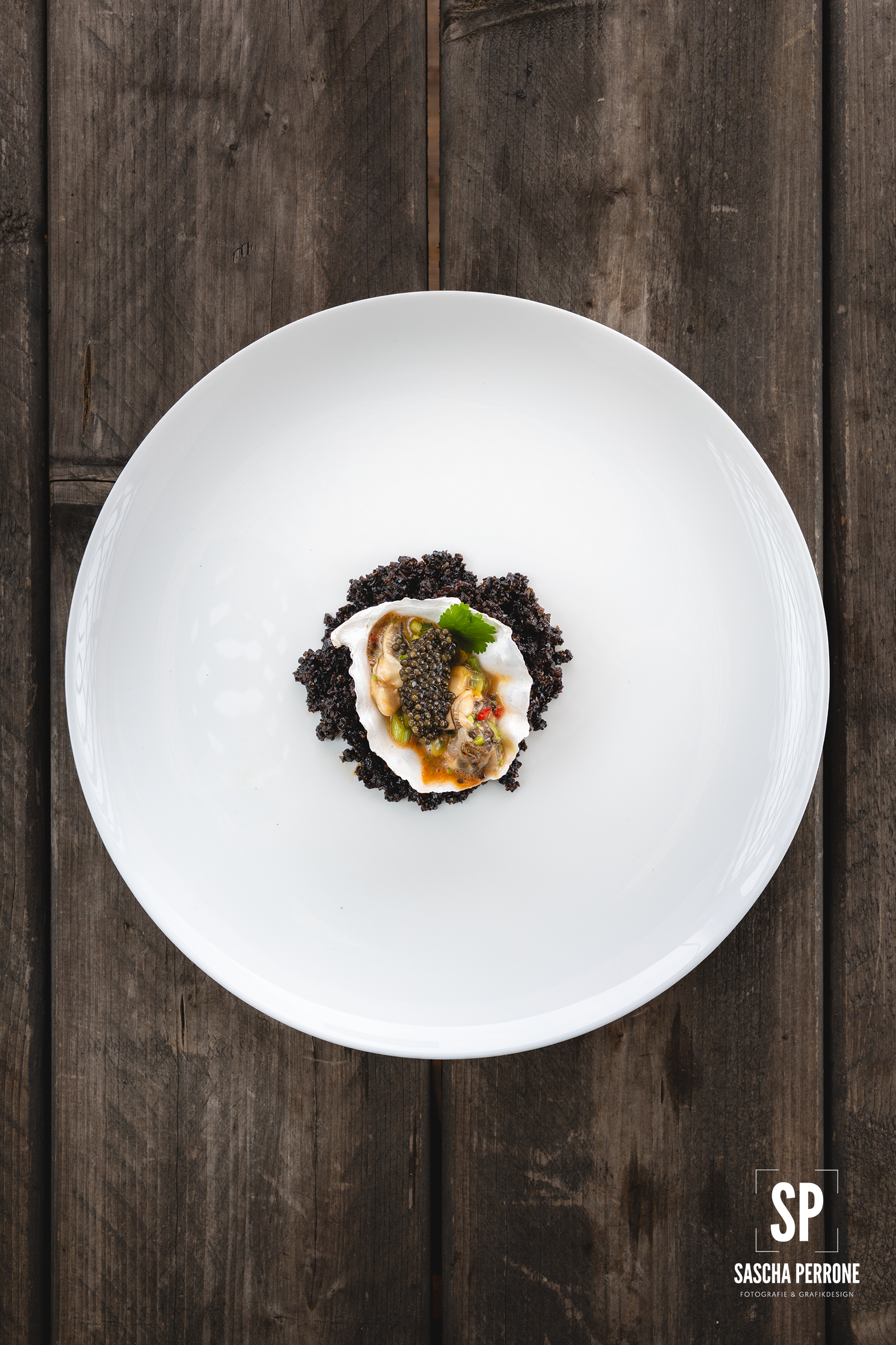 Teller · Auster-Ceviche